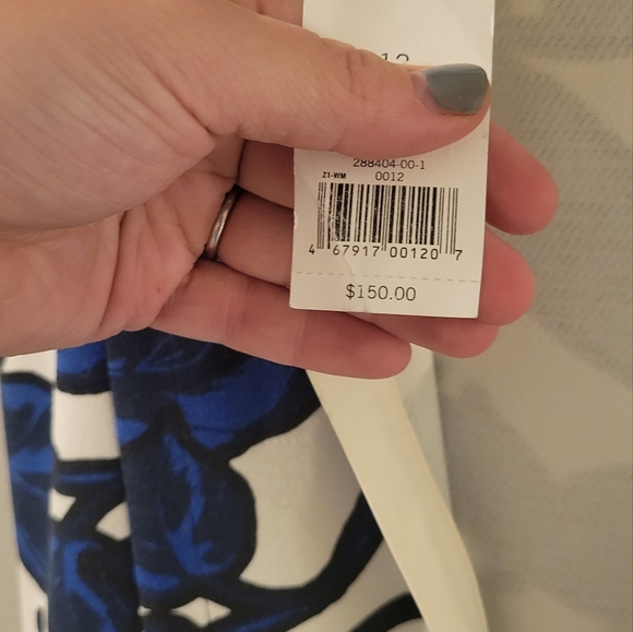 New with Tags NWT Banana Republic A-Line Floral Dress with POCKETS! Size 12 - Picture 5 of 5